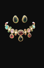 Load image into Gallery viewer, Sabyasachi inspired choker Diamond Necklace set