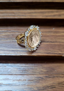 Ginni Glow cz adjustable Ring