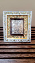 Load image into Gallery viewer, Laxmi Ganesh ji Photo Frame for Pooja Room  /Pure 925 Silver Foiled