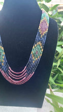 Load image into Gallery viewer, Precious Multicolour gemstones Necklace