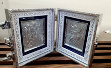 Load image into Gallery viewer, Ram Darbar and Hanuman  Pocket Folder Temple for Pooja Room  /999 Pure Silver Foiled