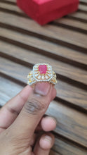 Load image into Gallery viewer, Ruby glow finger Ring