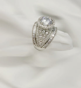 Ananya  cz silver plated Ring