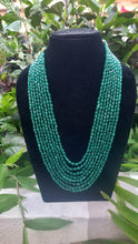 Load image into Gallery viewer, Precious Emerald Green maniya Gemstone Necklace