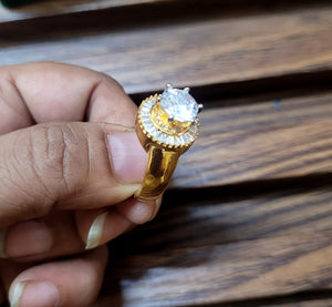 Aditi Solitaire Cz Ring
