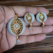 Load image into Gallery viewer, cz  Pendant Necklace Set