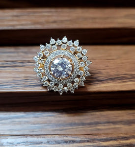 Ritvika cz Adjustable Ring