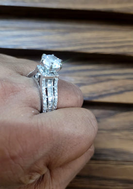 Ishika White adjustable Ring