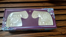 Load image into Gallery viewer, Elephant Pair Trunk Up Antique Finish/999 Silver Foiled