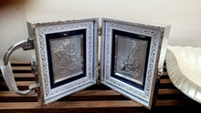 Load image into Gallery viewer, Radha Krishna Bal gopal Pocket Folder Temple for Pooja Room/999 Silver Foiled