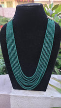 Load image into Gallery viewer, Natural Precious Green Emerald Layered Gemstone Necklace