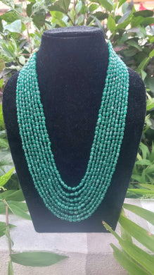 Precious Emerald Green maniya Gemstone Necklace
