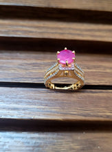Load image into Gallery viewer, Ishika Ruby adjustable Ring