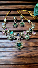 Load image into Gallery viewer, Sabyasachi inspired Stone Diamond Necklace set
