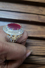 Load image into Gallery viewer, Ruby glow adjustable Ring