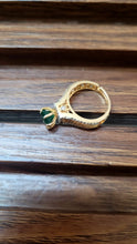 Load image into Gallery viewer, Ishika Green adjustable Ring