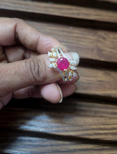 Load image into Gallery viewer, Ruby charm adjustable Ring