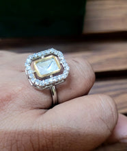 Load image into Gallery viewer, Polki Diamond Adjustable Ring