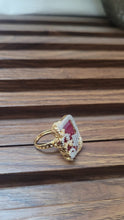 Load image into Gallery viewer, Ruby cz adjustable Ring