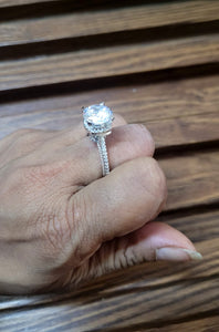 Solitaire cz adjustable Ring