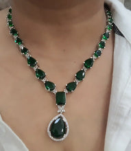 Load image into Gallery viewer, Gemzlane American Diamond Necklace set