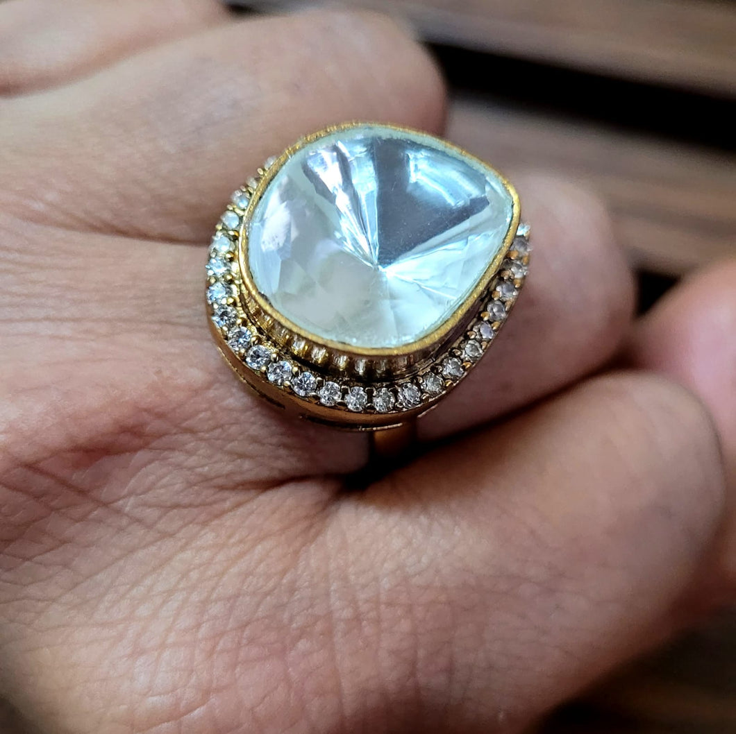 Hoor Polki Ring