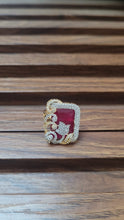 Load image into Gallery viewer, Ruby cz adjustable Ring