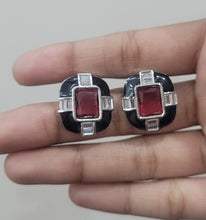 Load image into Gallery viewer, Enamel Studs Earrings