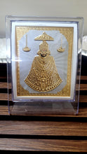 Load image into Gallery viewer, Khatu Shyam ji Photo Frame for Pooja Room  /22ct Gold Foiled