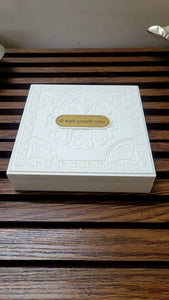 Laxmi Ganesh Saraswati Pocket Folder Temple for Pooja Room/22ct Gold Foiled