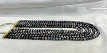 Load image into Gallery viewer, Multiline Black Real Pearls necklace