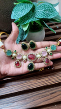 Load image into Gallery viewer, Sabyasachi inspired choker Diamond Necklace set