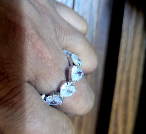 White Heart Ring