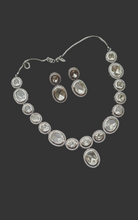 Load image into Gallery viewer, Kiaraa Silver Plated cz diamond Necklace set