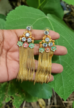 Load image into Gallery viewer, Gemzlane meenakari stone fashion earrings for women and girls