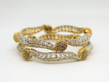 Load image into Gallery viewer, Gemzlane  Stylish CZ pair of bangles