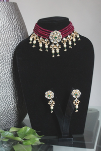 Gorgeous kundan Choker Necklace Set