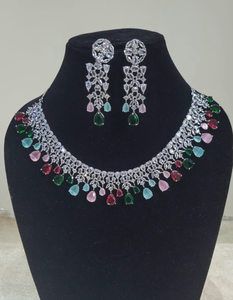 Navratni diamond Necklace set