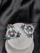 Load image into Gallery viewer, Rainbow Multi stones studs Earrings - Gemzlane
