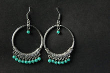 Load image into Gallery viewer, Gemzlane  oxidized circular earrings for women and girls. - Gemzlane