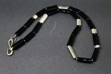 Load image into Gallery viewer, Elegant 92.5 Sterling Silver Black Onyx Gemstone necklace - Gemzlane