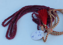 Load image into Gallery viewer, Gemzlane precious ruby gemstones 3 line  necklace