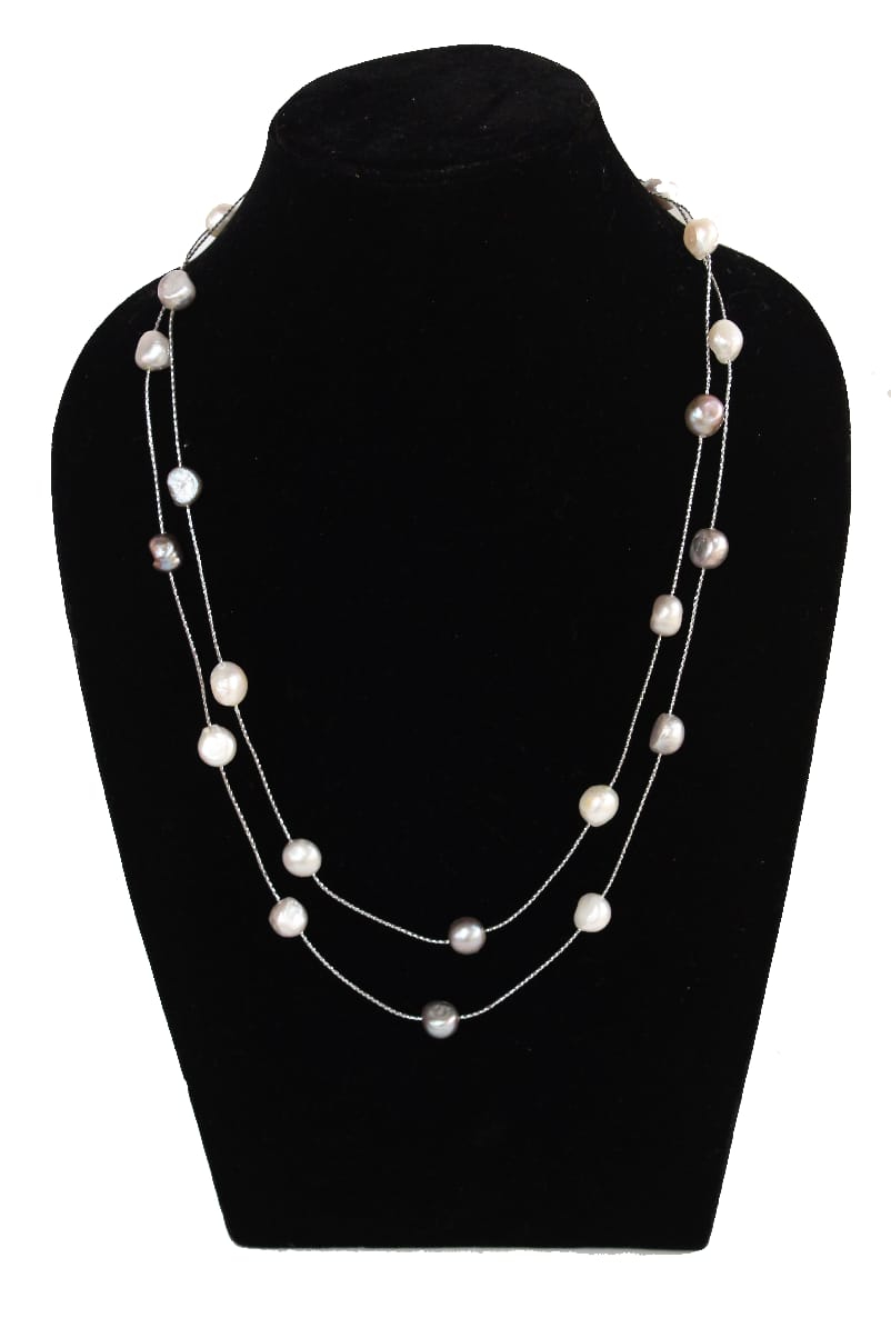 Long Real Pearls necklace  for women and girls