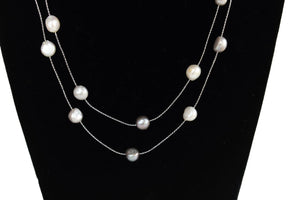 Long Real Pearls necklace  for women and girls