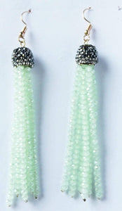 Gemzlane green fashion danglers earrings for women and girls - Gemzlane