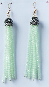 Gemzlane green fashion danglers earrings for women and girls - Gemzlane