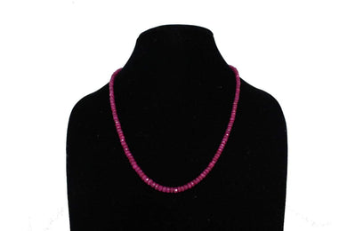 Precious Ruby single line Necklace - Gemzlane