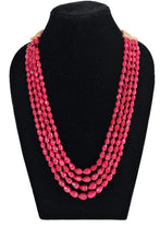 Load image into Gallery viewer, Precious  Ruby faceted Tear Drops Gemstone Layered Beaded Necklace - Gemzlane