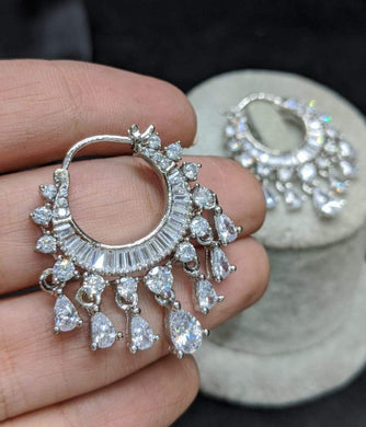 Gemzlane cute cz chandbali  earrings