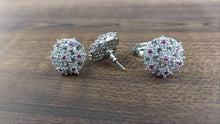 Load image into Gallery viewer, Gemzlane Combo of Cz Ruby diamonds  Studs Earrings with matching Ring - Gemzlane